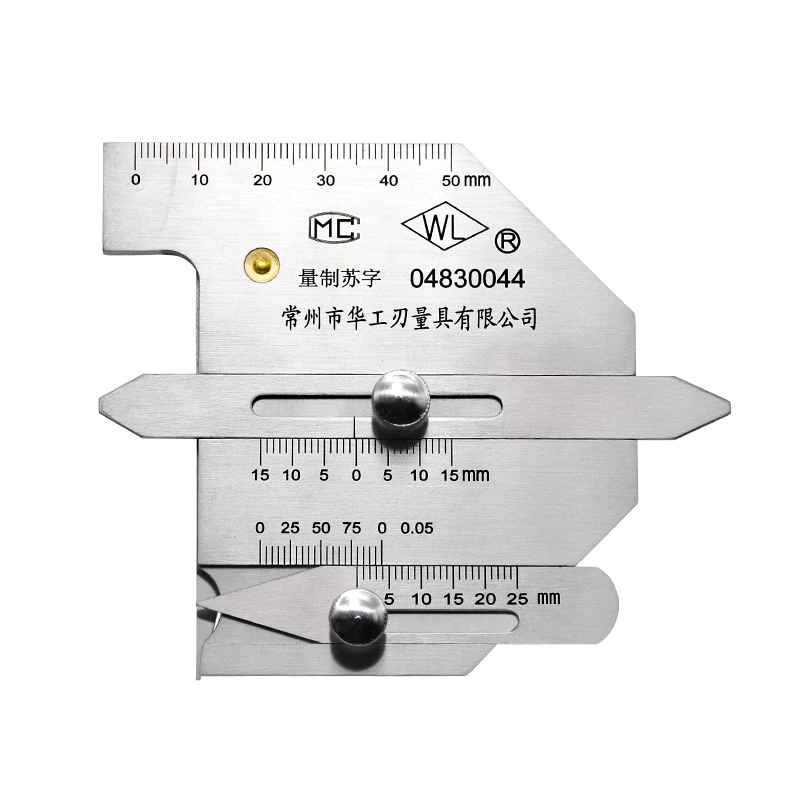 梁硕不锈钢焊缝检测尺焊接检验尺焊脚焊缝规焊接测量尺坡口深度尺 - 图3