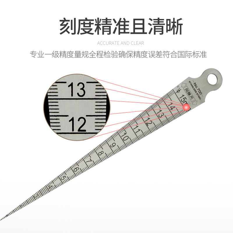 梁硕不锈钢间隙尺塞尺1-60mm锥形尺孔尺内径尺圆锥尺孔径规斜度尺 - 图2