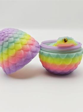 。3D打印玩具蛇蛋套装蝰蛇摆件灵活手办礼物彩色装饰创意潮玩模型
