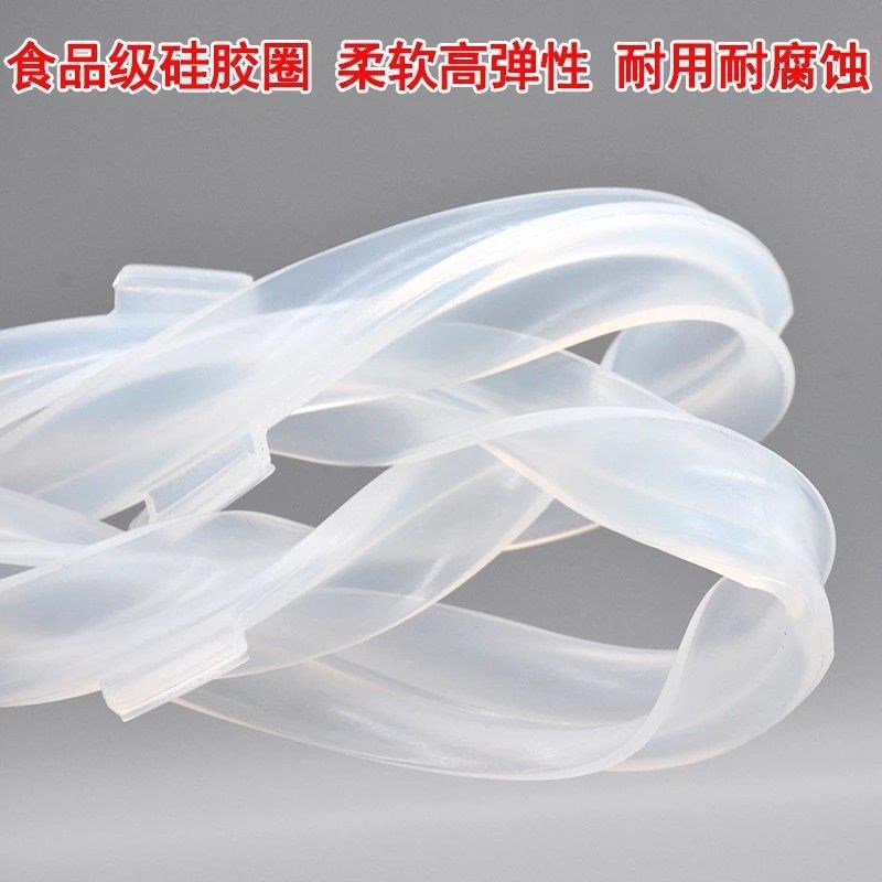 适用美的电压力锅密封圈 MY-QC50A5/WQC50A5硅橡胶圈锅盖皮圈配件 - 图0