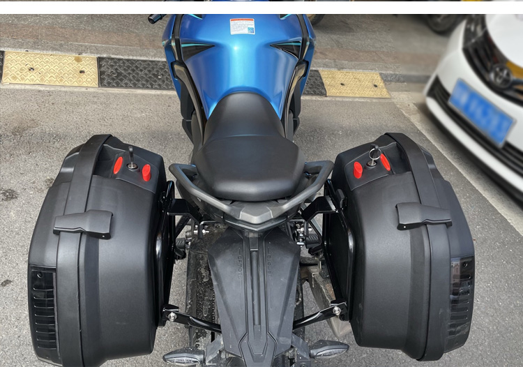 春风GT400摩托车边箱GT650三箱后备箱侧箱尾箱测下挂箱快拆改装 - 图3