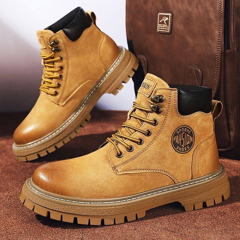 春季特大码男士马丁靴45加肥加宽大黄靴46加绒保暖47英伦风皮靴48,淘宝优惠券,粉丝福利购,淘宝优惠卷