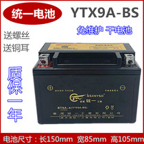 Unified locomotive dry battery without YTX9-B YTX9-B 12V8A SGW250 Huanglong 600 large pedal storage battery