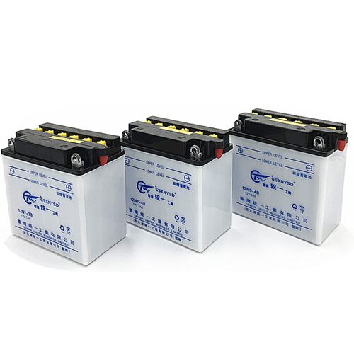 包邮125/150摩托车铅酸蓄电池12V412V512V712V9电瓶弯梁踏板通用 - 图3