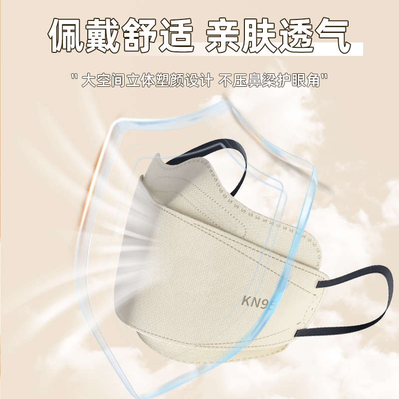 Nq95 breathless N95 mask Kn95 mask adult COVID-19 disposable - 图2