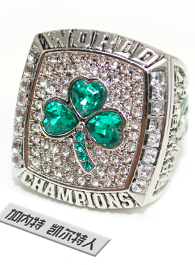凯尔特人2024总冠军戒指周边纪念品指环父亲节送男朋友同学礼物