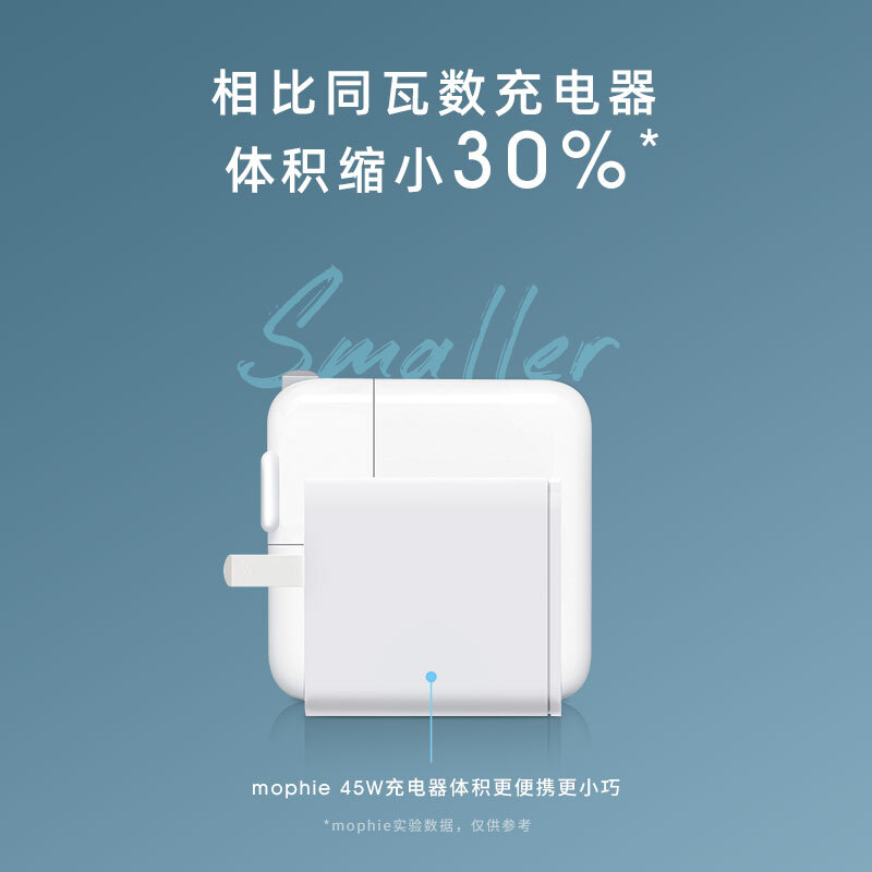 mophie45w氮化镓充电器快充67w充电头双Typec口适用苹果官网同款15ProMax充电MacBookAir笔记本电脑iPad华为 - 图0