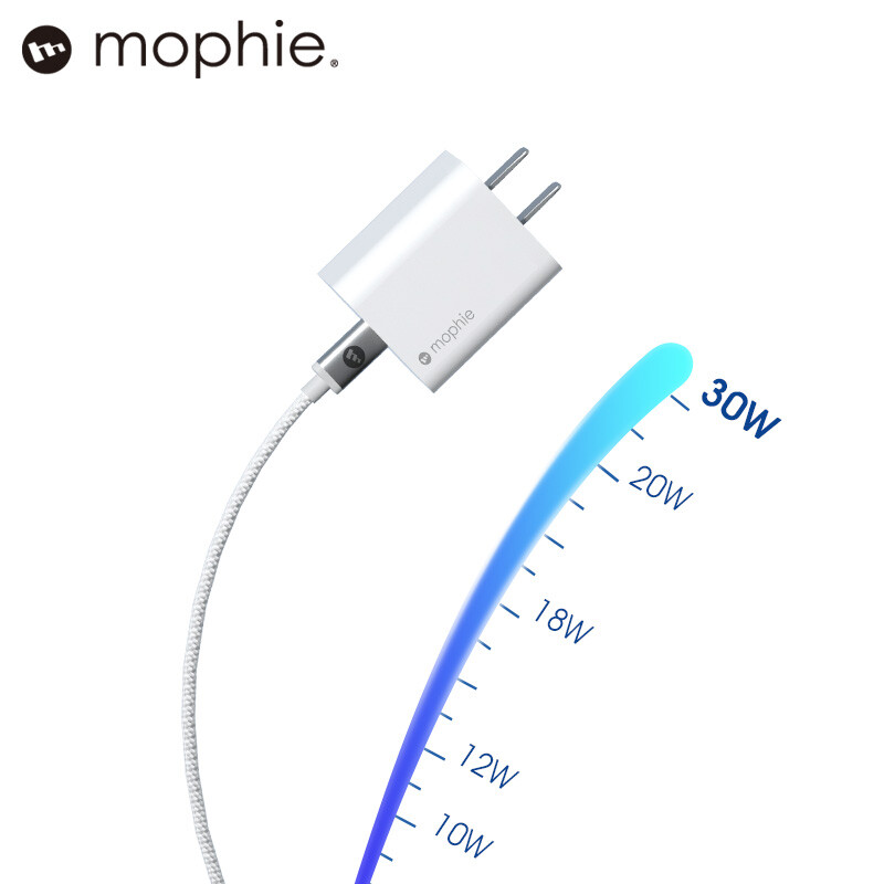 mophie30W快充头适用于苹果认证C-C数据线15充电器45W手机iPhone14充电头13promaxiPad平板快充头 - 图0