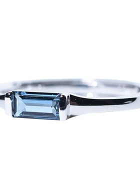 网红款热卖托帕石冷淡风戒指女镀