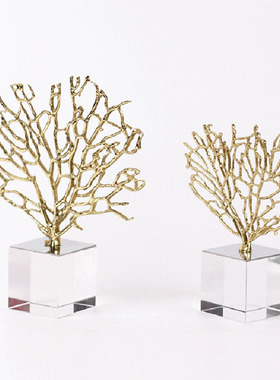 珊瑚树摆件：美式家居典范