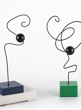 几何扭曲线条装饰品创意家居艺