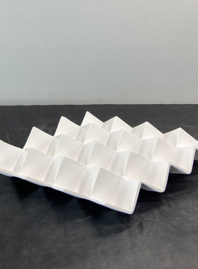 北欧简约家居菱形托盘，客厅样板