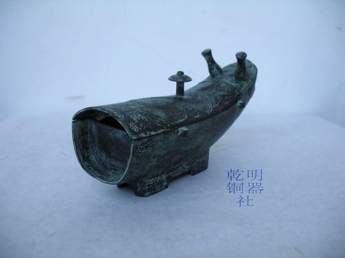 青铜兕觥仿古青铜器龙形觥艺术品 商周龙纹觥摆件 古代罚酒器 - 图3
