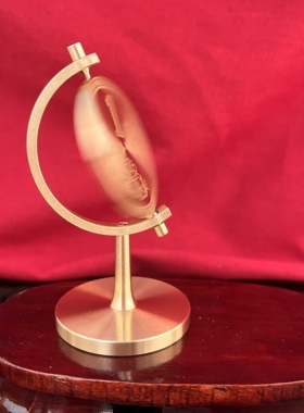 纯铜一亿硬币旋转摆件创意礼物