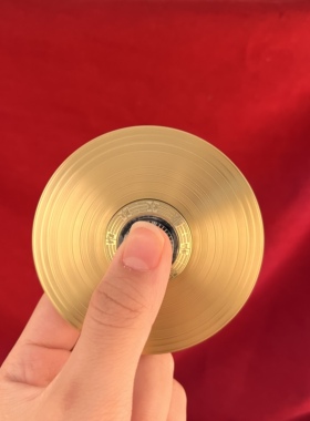 黄铜复古风水罗盘摆件