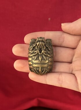 黄铜龙龟招财进宝风水摆件