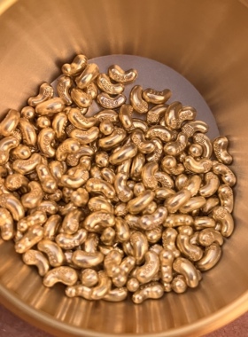 福字金蚕豆招财风水家居摆件