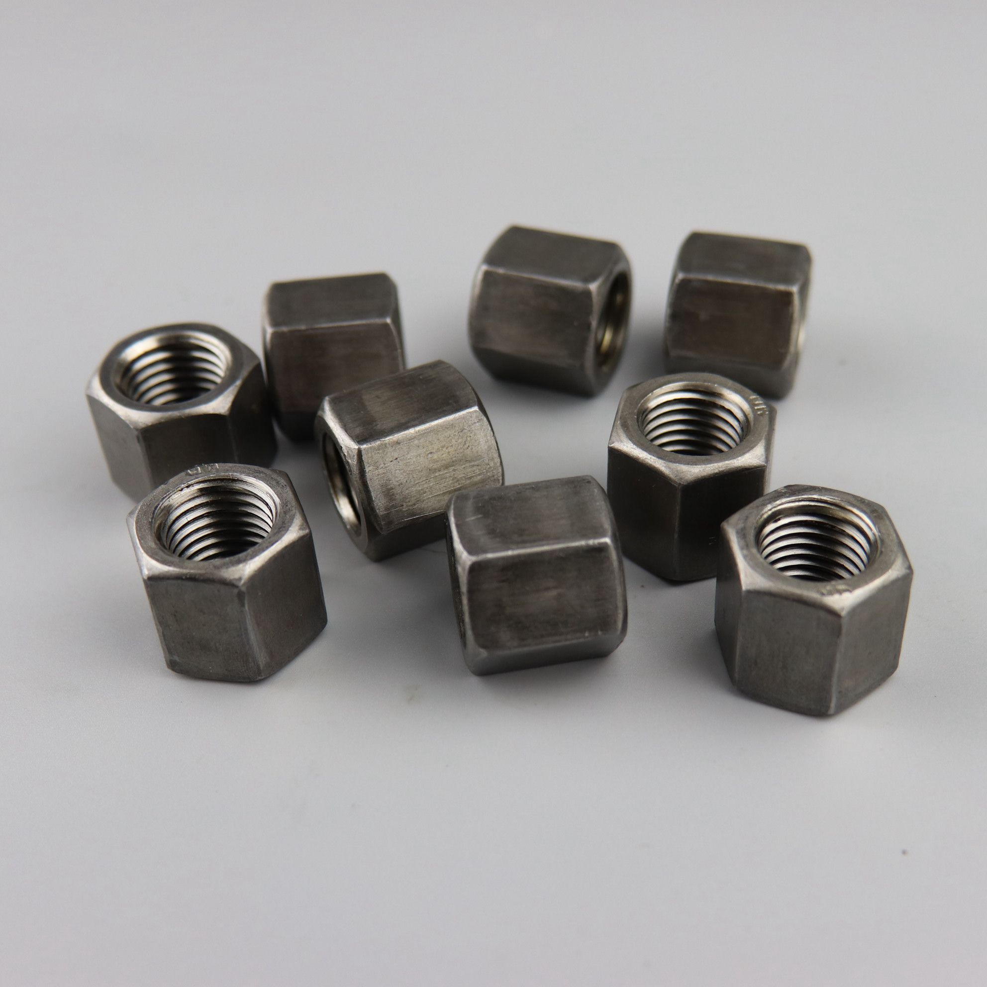 本色加厚螺母GB56 GB55加长螺母加高特厚螺帽M5M6M8M10M12M14M16 - 图1