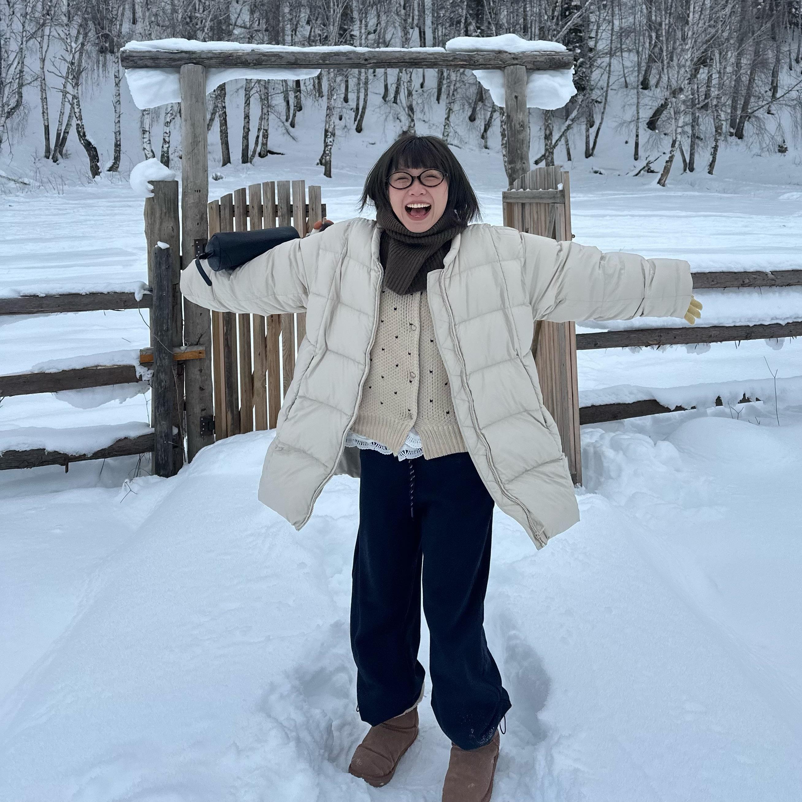 Our2加绒加厚鹅绒服外套2024新款宽松面包服冬季休闲保暖羽绒服 - 图3