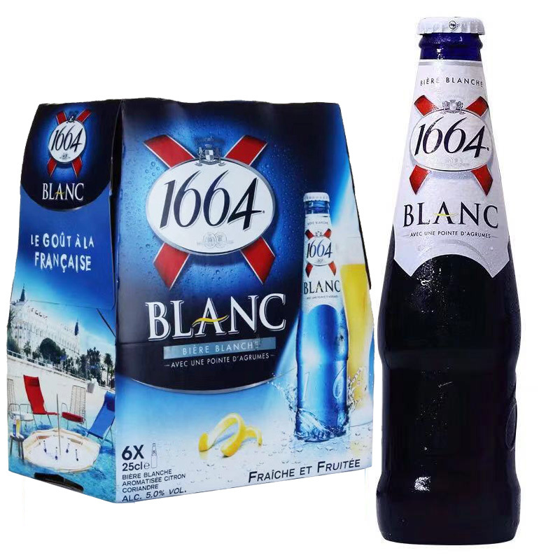 临期进口1664白精酿啤酒图片_3