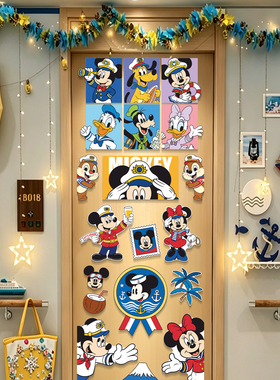 迪士尼游轮门贴磁吸冰箱贴disney