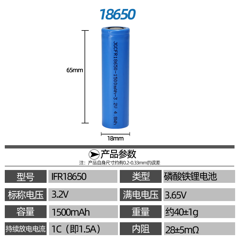 3.2V磷酸铁锂电池太阳能电池18650锂电池6.4V 9.6V 12.8V电池组 - 图1