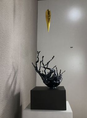 树脂电镀饰品商超展厅大堂陈设品