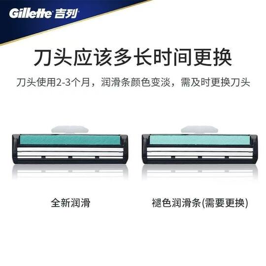 Gillette razor blade original Gillette razor blade two-layer manual razor blade double-layer official authentic