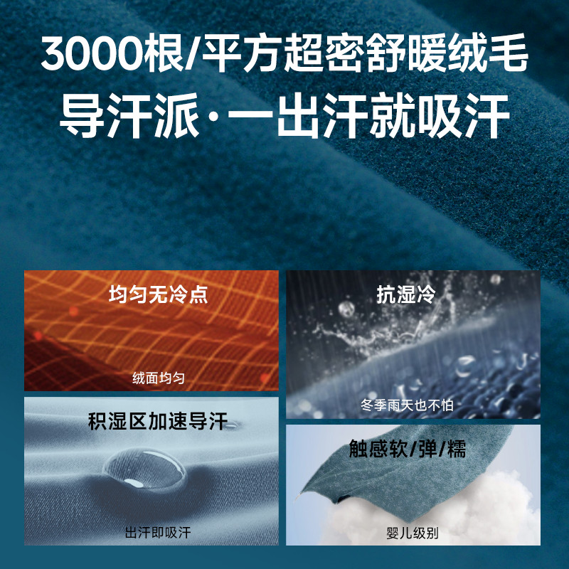 飞比特薄绒紧身跑步长裤运动训练透气秋冬导汗保暖压缩裤3.0男,淘宝优惠券,粉丝福利购,淘宝优惠卷