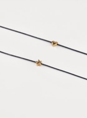 choker星星细蜡线极简风项链女锁骨链爱心脖子饰品百搭颈带颈链