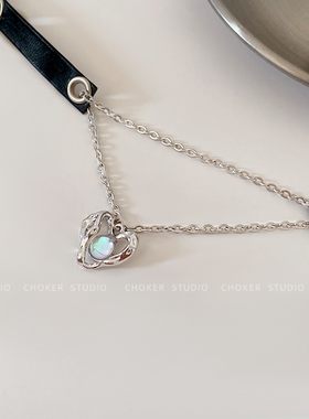 甜酷风choker女暗黑系颈链