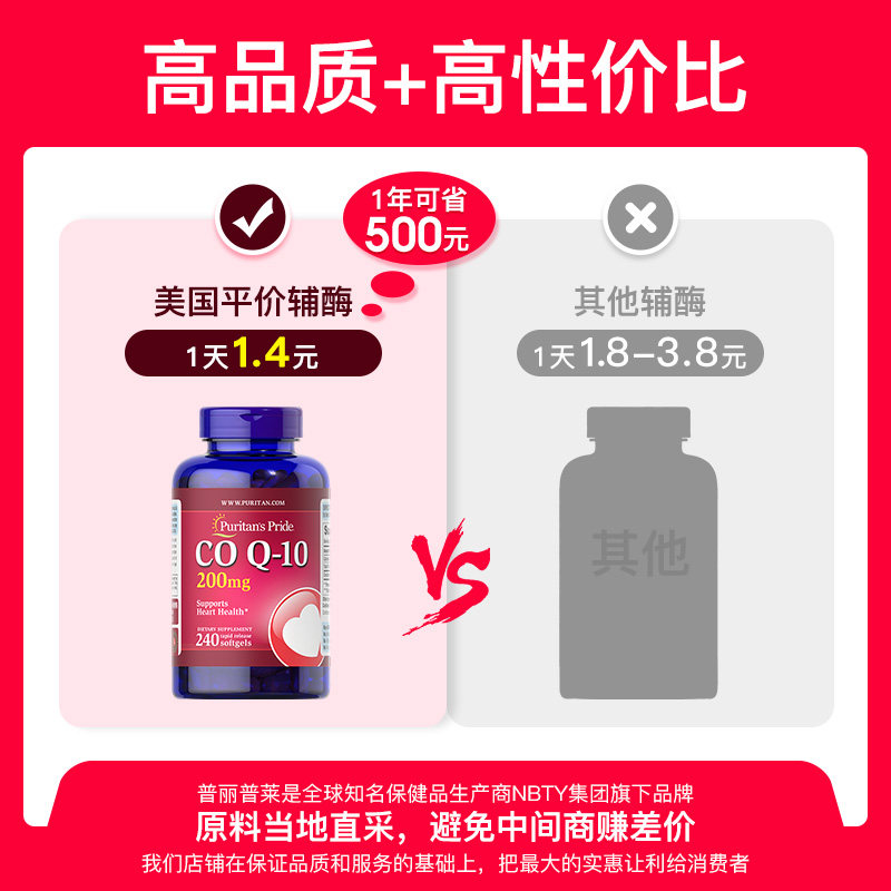 普丽普莱辅酶素q10美国进口软胶囊 普丽普莱健生湾海外辅酶Q10