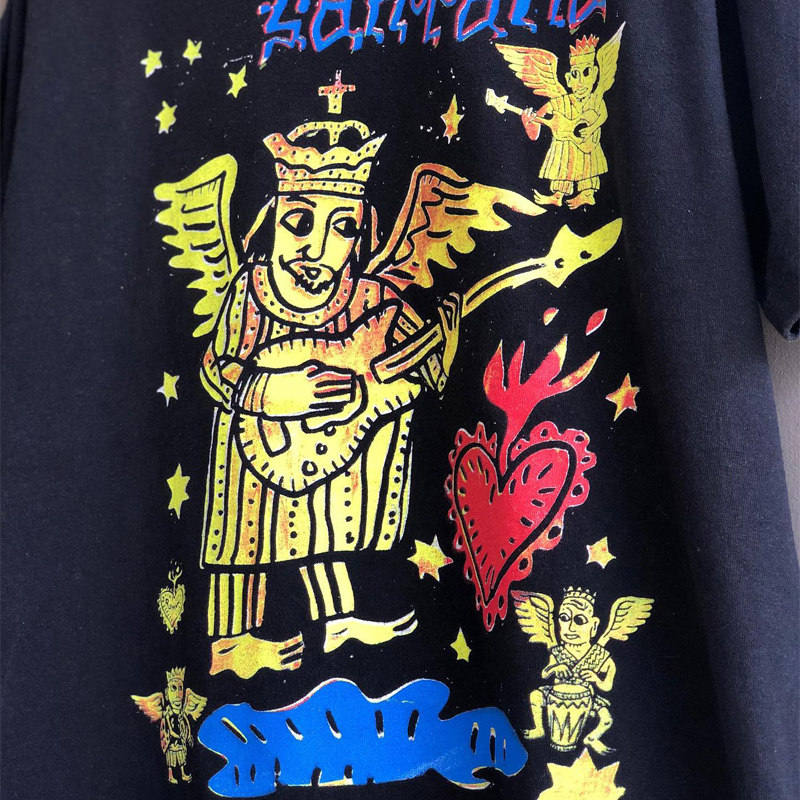 美潮宽松复古Santana乐队ins潮牌Cityboy短袖oversize男女情侣T恤,淘宝优惠券,粉丝福利购,淘宝优惠卷