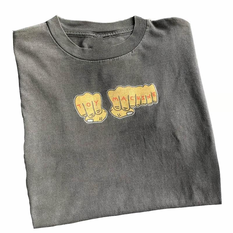 toymachine美潮滑板街头潮牌短袖古着感重磅棉vintage男女情侣T恤,淘宝优惠券,粉丝福利购,淘宝优惠卷