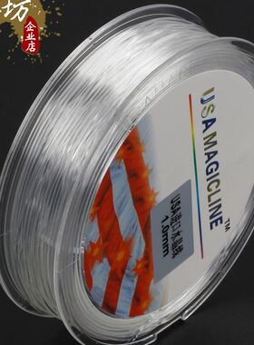USA round crystal filament transparent elastic string wear