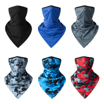 Outdoor Camouflak Hiking Mountaineering sunscreen Riding Triangle Face Towels Scarf in the neck and headscarf for men and women