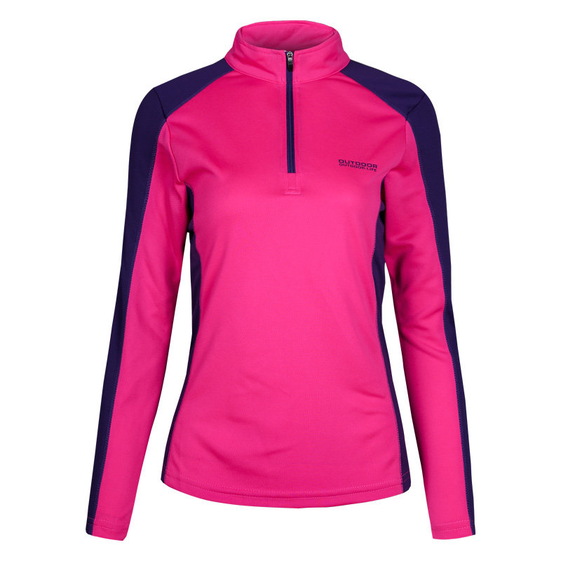 户外速干衣女长袖T恤上衣拼色修身显瘦防晒吸汗透气运动登山徒步,淘宝优惠券,粉丝福利购,淘宝优惠卷