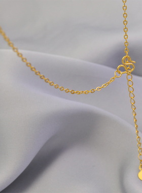 520送女友送老婆碎碎冰方块细波光锁骨项链女简约通勤职场百搭链