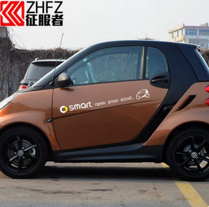 奔馳smart車身貼 拉花 改裝專用車貼紙 整車貼 汽車貼紙 包郵