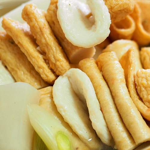 御品源金四角鱼饼鱼糕 韩国风味火锅鱼饼片410g*20袋 整箱包邮 - 图0