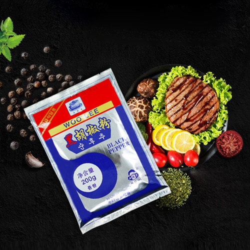 小伙子黑胡椒粉纯黑胡椒粉碎烧烤调料200g 烧烤●6包包邮 - 图1