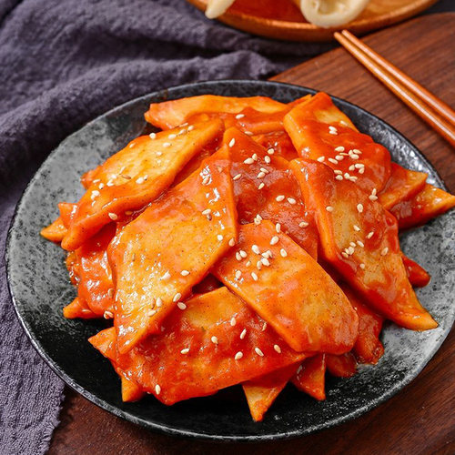 御品源金四角鱼饼鱼糕 韩国风味火锅鱼饼片410g*20袋 整箱包邮 - 图2