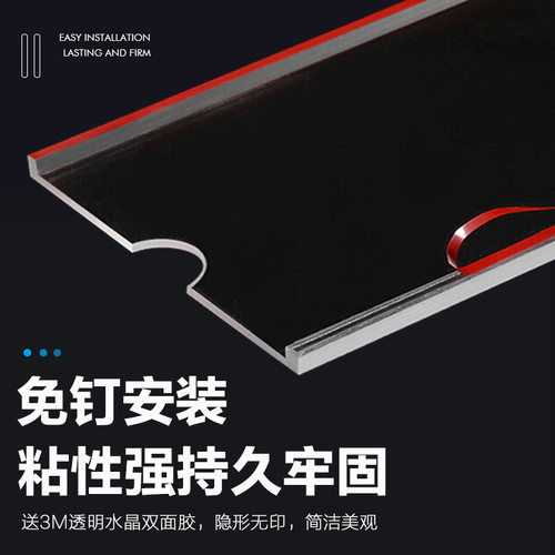 亚克力A4卡槽双层透明插槽照片插盒广告展示牌A3插卡有机玻璃盒子 - 图2