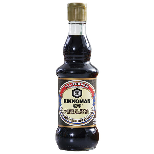 万字纯酿造酱油日本龟甲万寿司海鲜刺身调料浓口生抽500ml - 图0