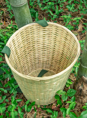 竹背篓精编手工竹编家用