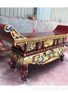 厂家供应实木寺庙供桌案台、祠堂供台、寺庙供桌、实木贴金供桌