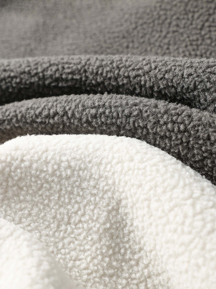 日系复古双面摇粒绒马甲男款秋冬季外穿保暖背心外套外贸男装马甲 - 图2