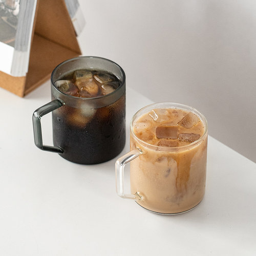 CAFE DE KONA 单品美式花式拿铁咖啡杯高硼硅玻璃花茶杯-可微波炉 - 图3