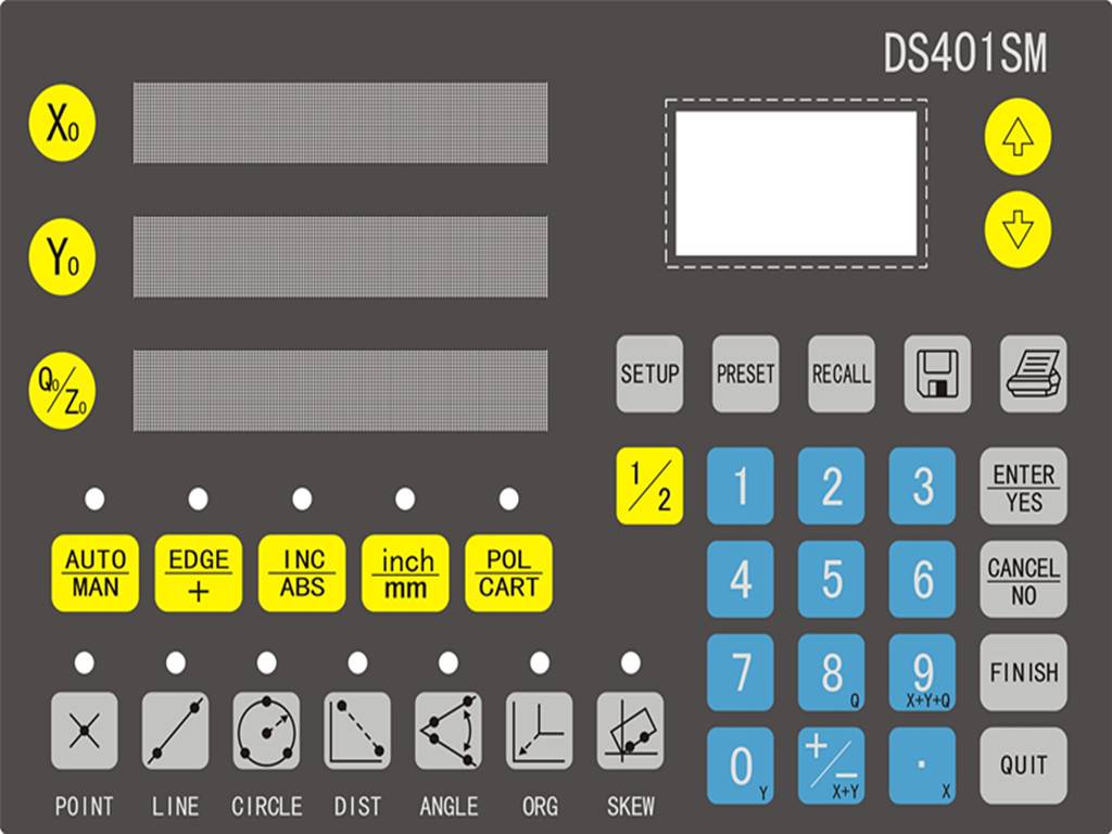 仪器专用数显表DS402新天/万濠投影仪DS401SM显示器DC3000-图1