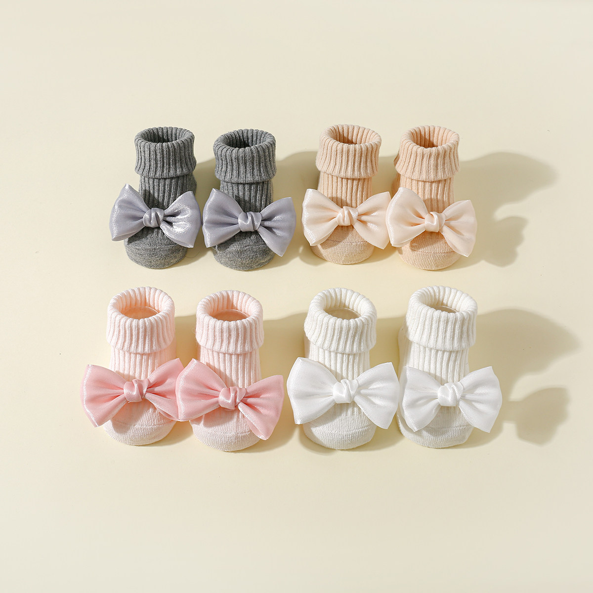 宝宝婴儿袜子春秋公主风领结中筒袜新生儿学步防滑地板袜男女童袜,淘宝优惠券,粉丝福利购,淘宝优惠卷